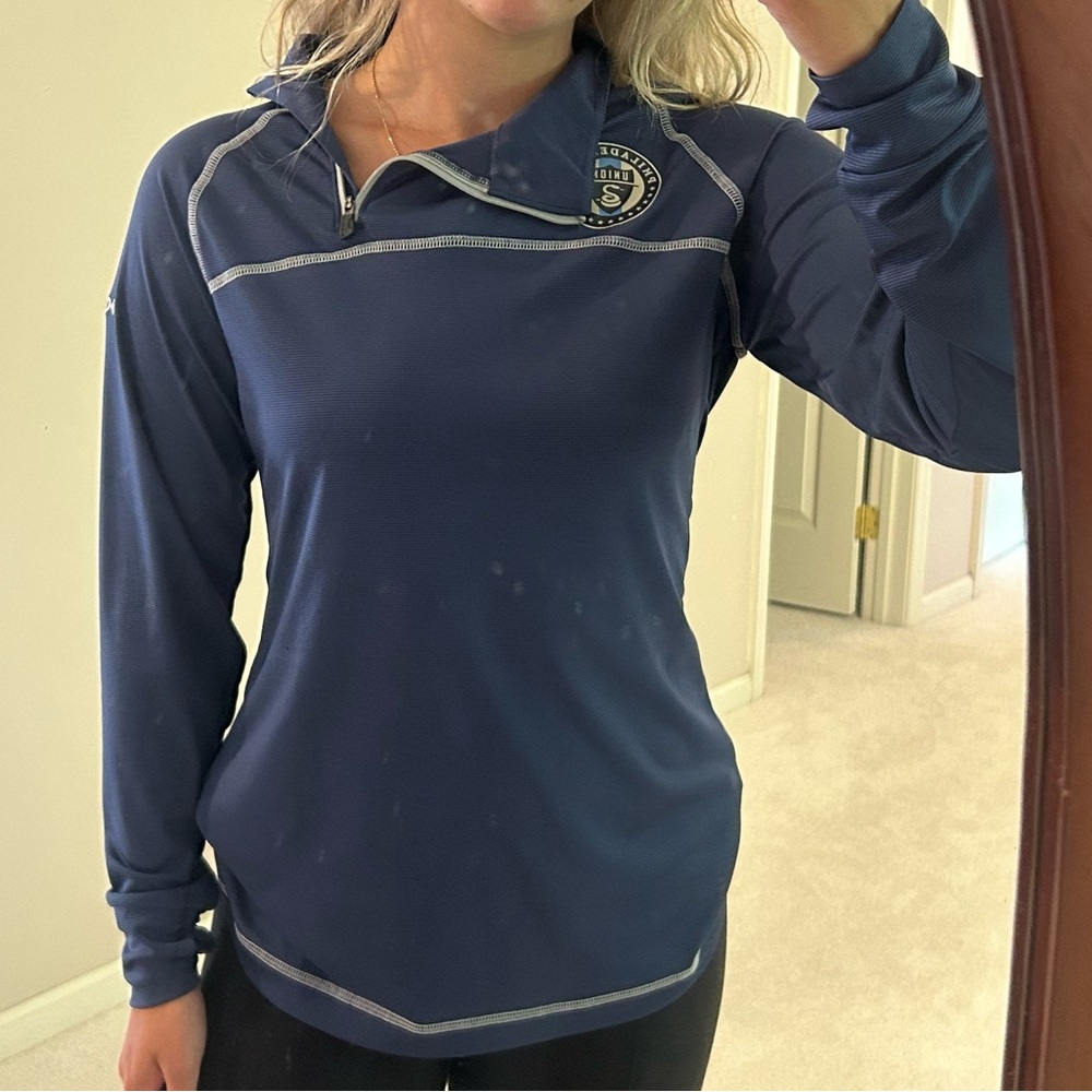 Women's Columbia Philadelphia Union Asymmetrical Quarter Zip